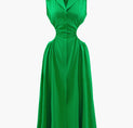 Sleeveless Side Cut Out Midi Dress