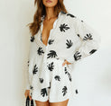 Chill Life Plant Print Shorts Set