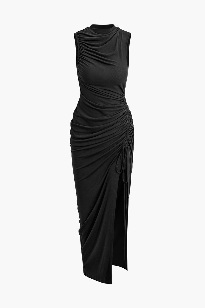 a black dress on a white background