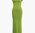 a green dress on a white background