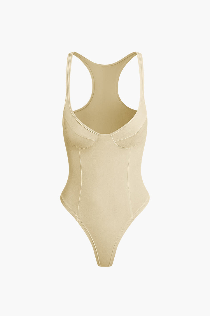 a women ' s bodysuit in beige