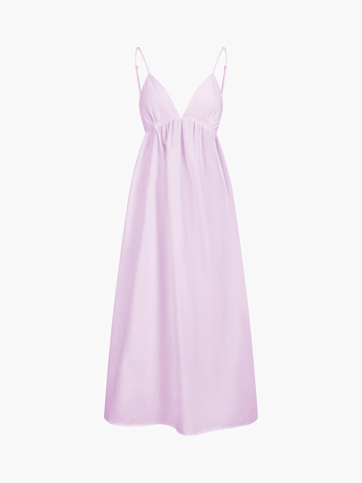 a pink dress with spaghetti straps and spaghetti straps