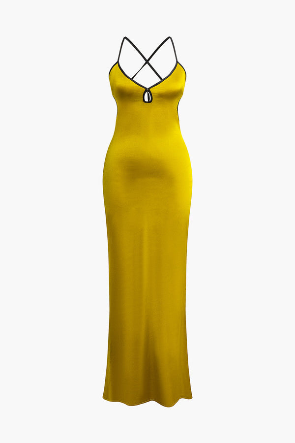 a yellow dress on a white background