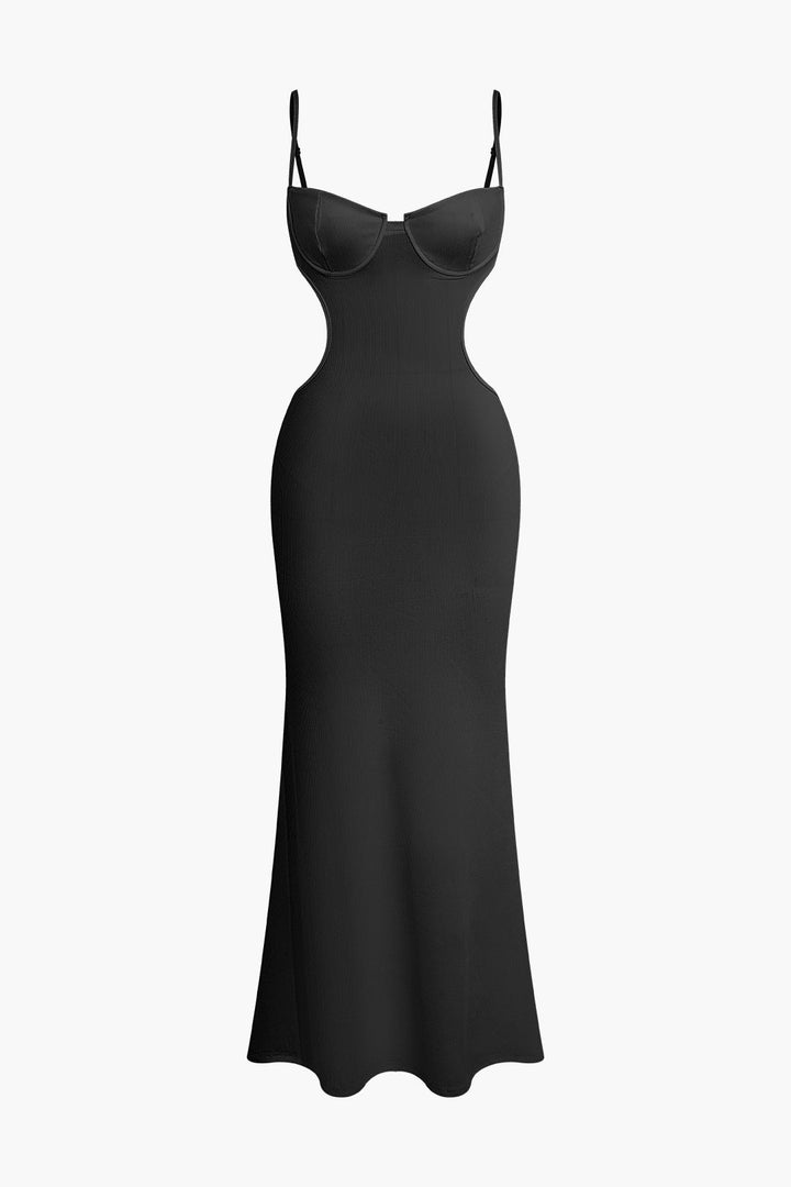 a black dress on a white background
