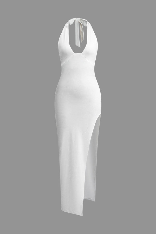 a white dress on a grey background