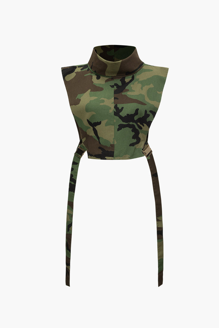 the cam crop top in green