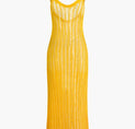 a yellow dress on a white background