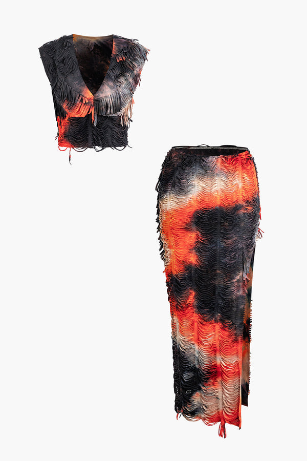 a pair of black and orange feathers