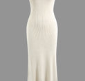 Strapless Knit Mermaid Midi Dress