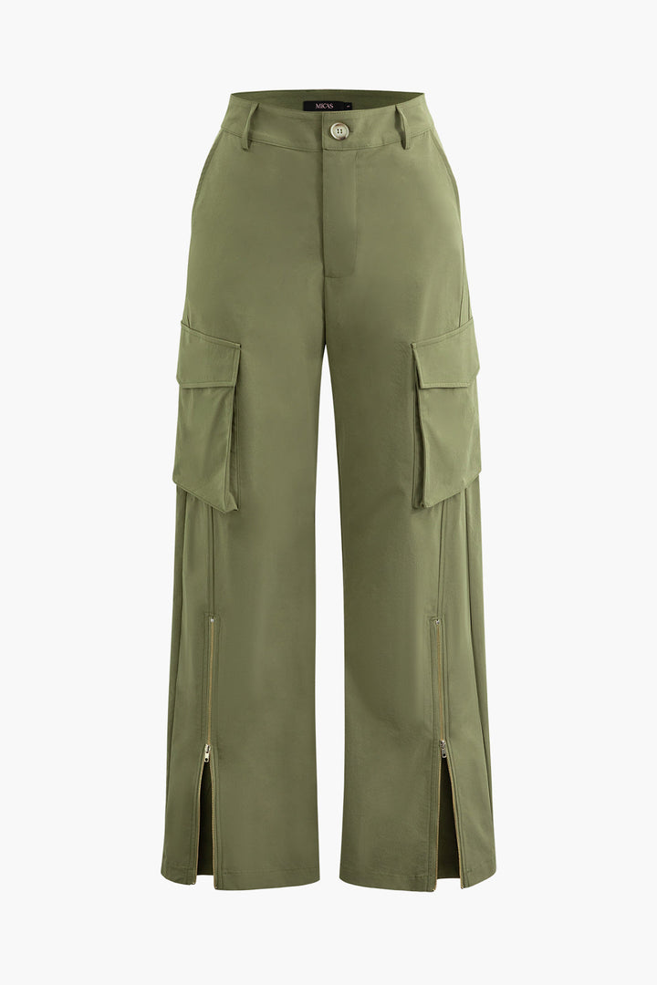 a picture of a green cargo pant