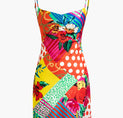 a colorful dress with a floral pattern on it
