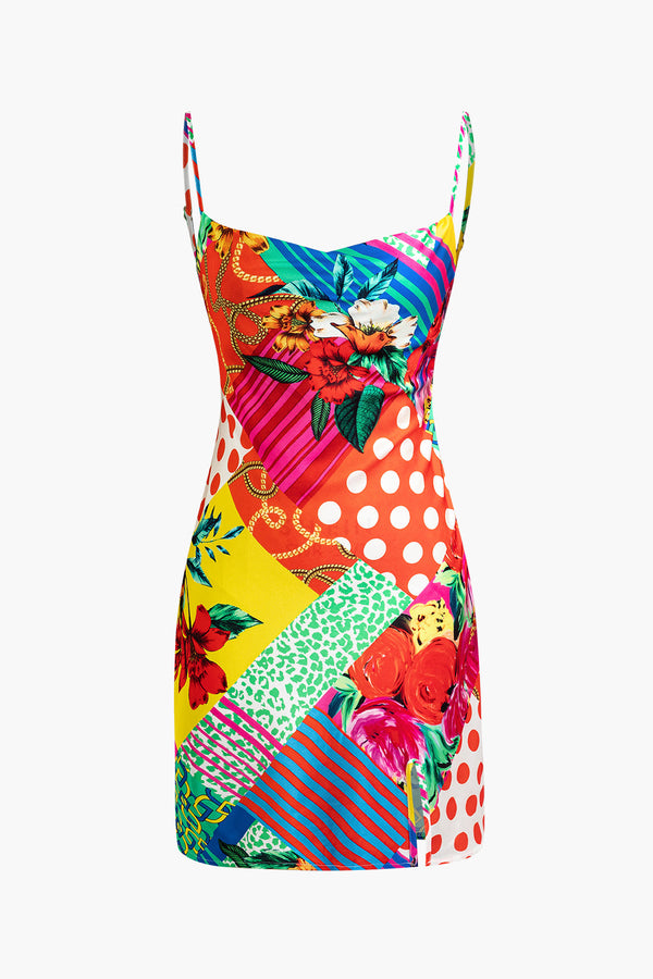 a colorful dress with a floral pattern on it