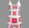 a women ' s tank top with a colorful pattern