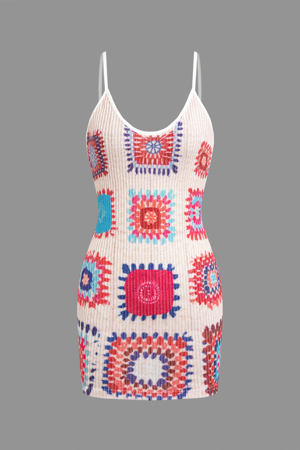 a women ' s tank top with a colorful pattern