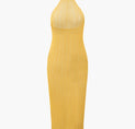 a yellow dress on a white background