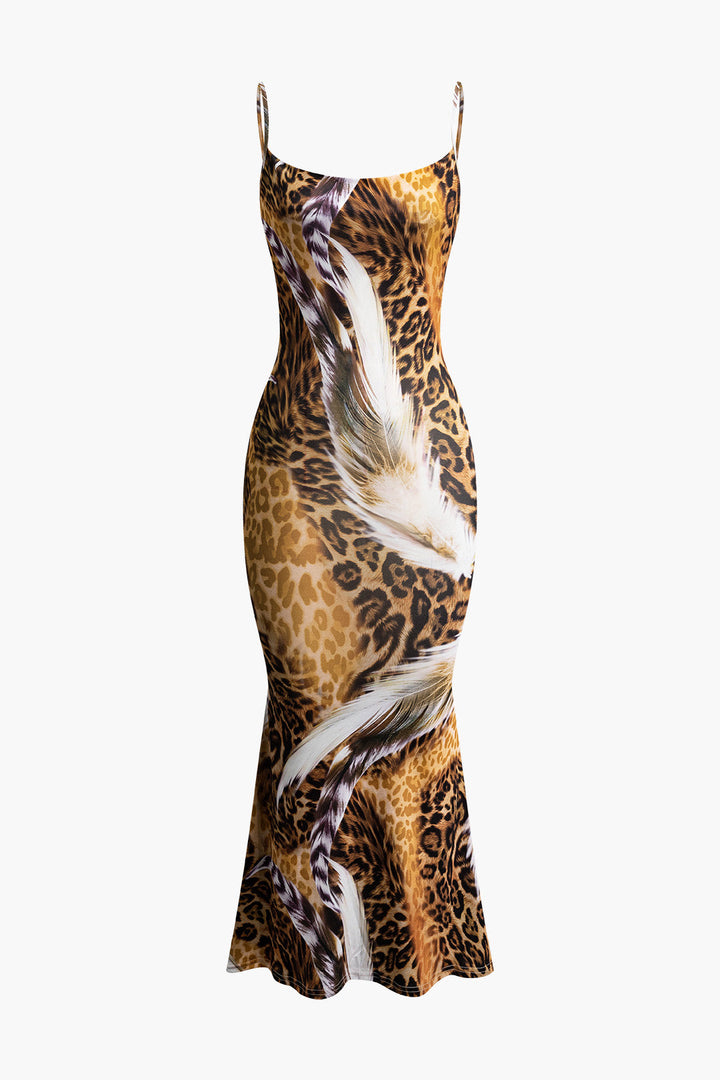 a dress with an animal print on it