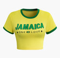 jamaica one love crop top