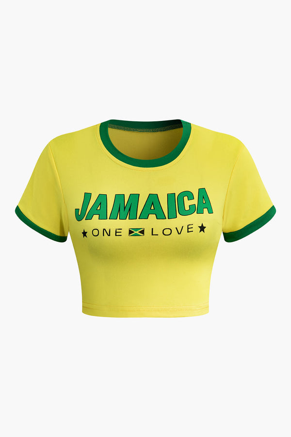 jamaica one love crop top