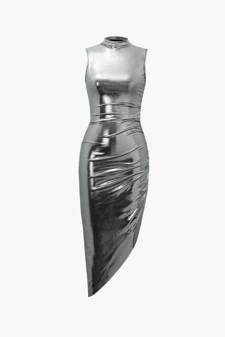 a silver dress on a white background