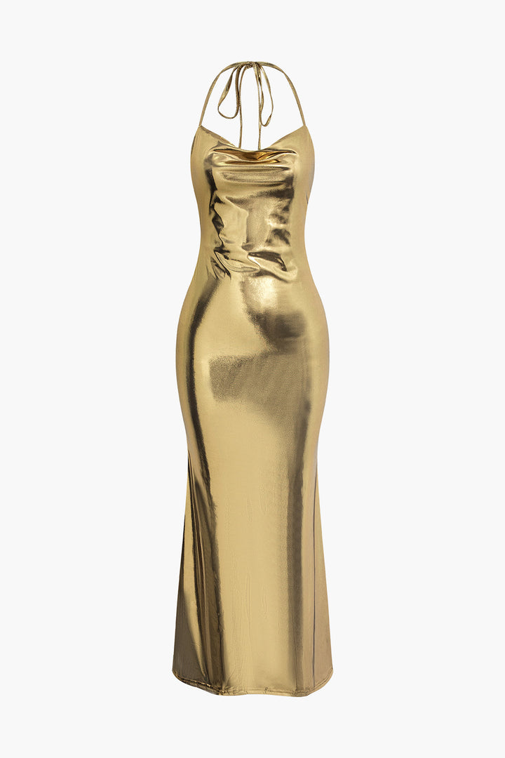 a gold dress on a white background