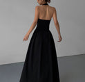 Minimalist Halter Backless Long Dress