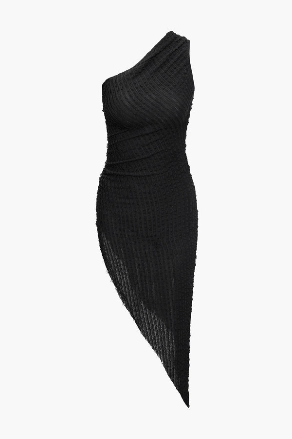 a black dress on a white background