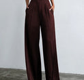 Oversized Satin Wide Leg Dress Pants