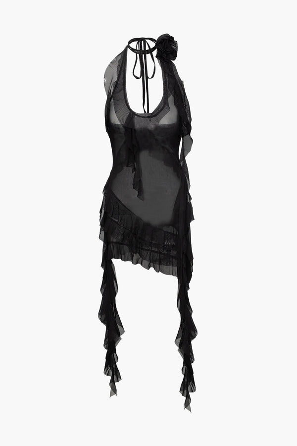 a black top on a white background