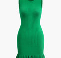 a green sweater dress