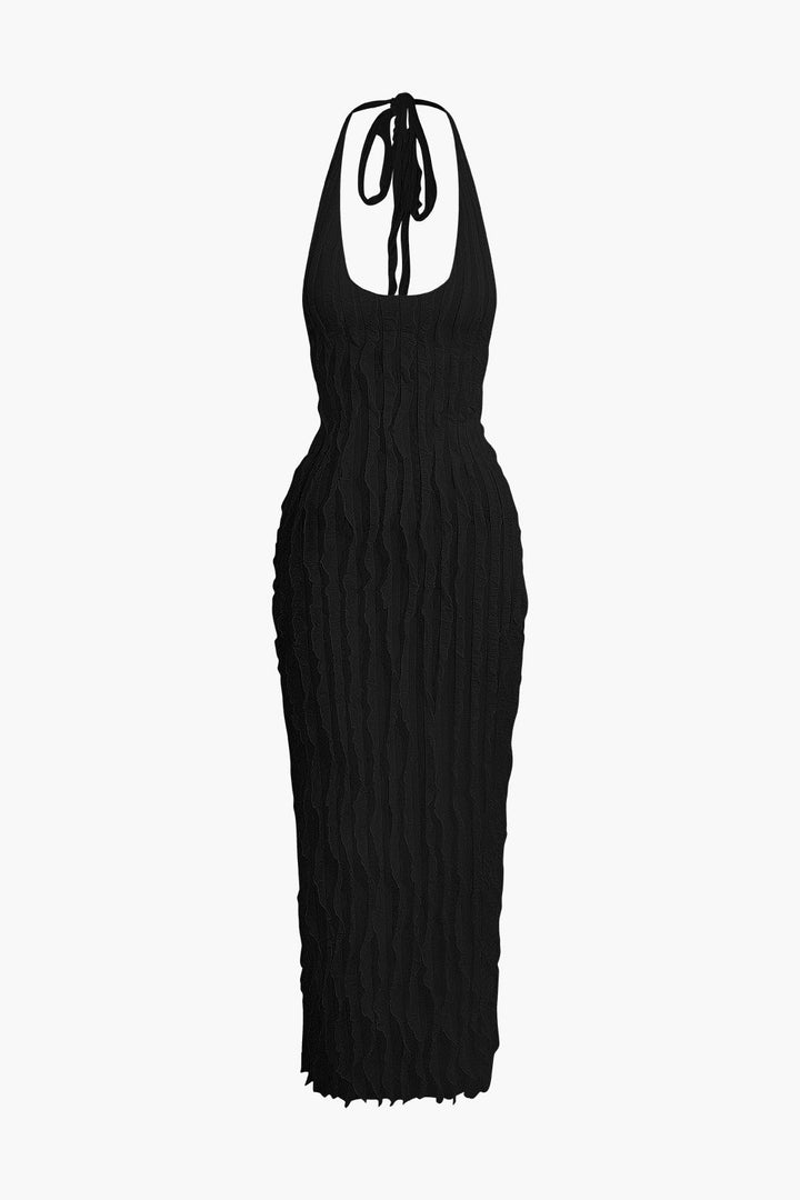 a black dress on a white background