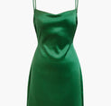 a green dress on a white background