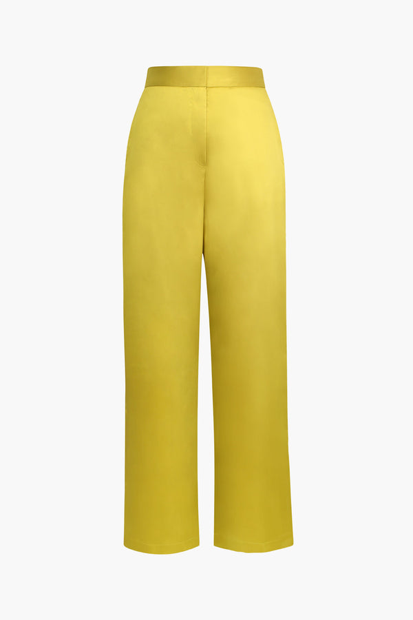 a woman is wearing a yellow pants