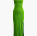 a green dress on a white background