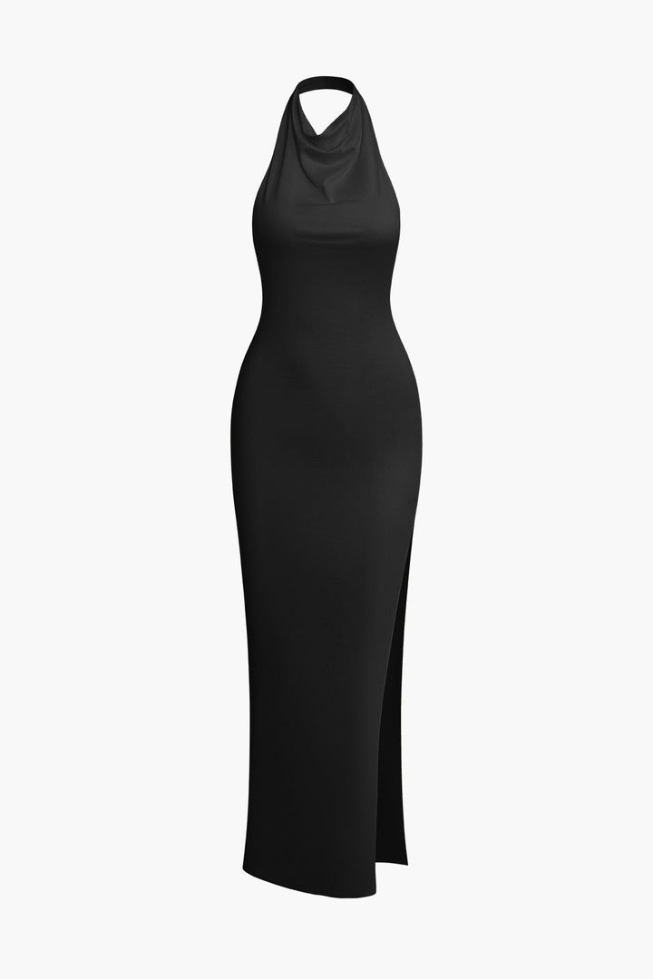 a black dress on a white background
