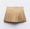 the plea skirt in camel