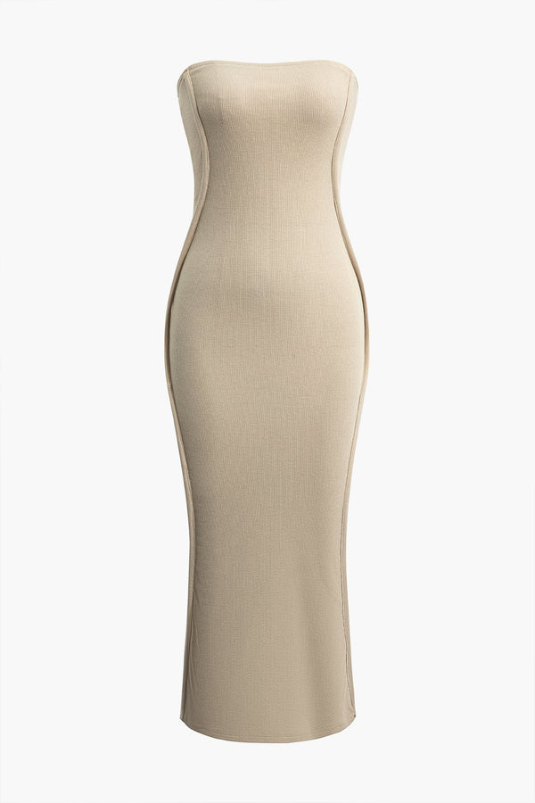 a beige dress on a white background