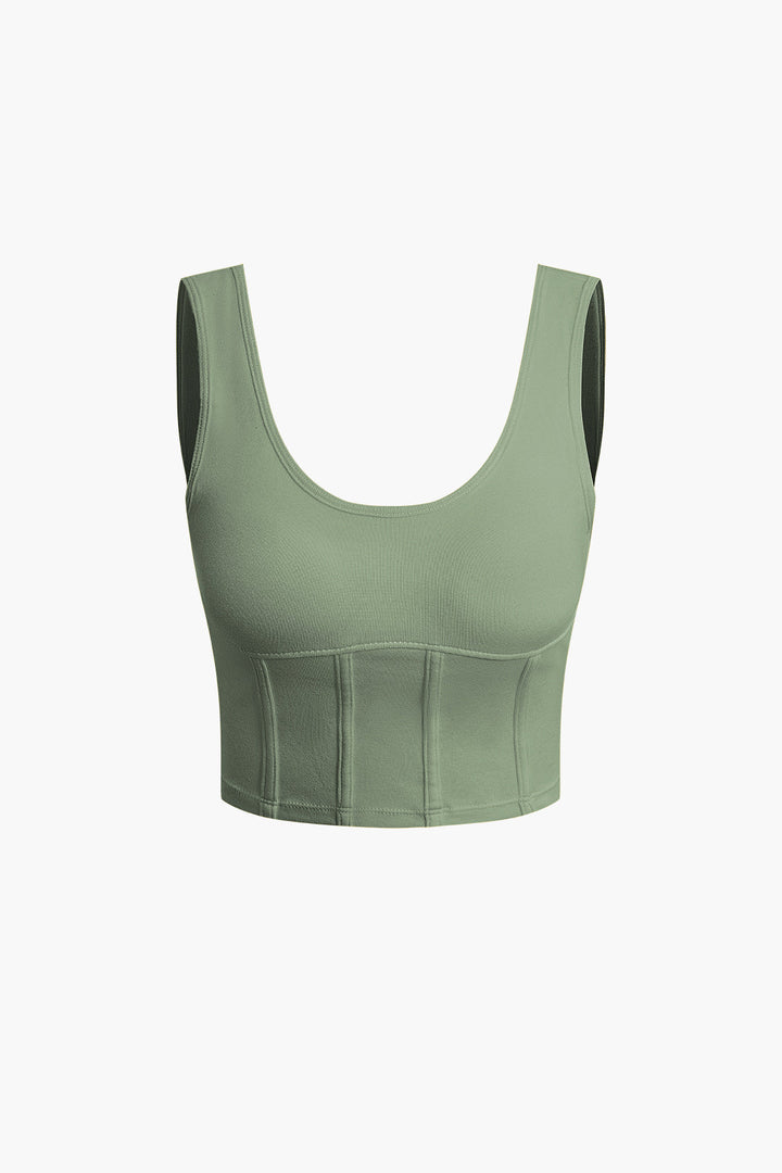 the crop top in sage green