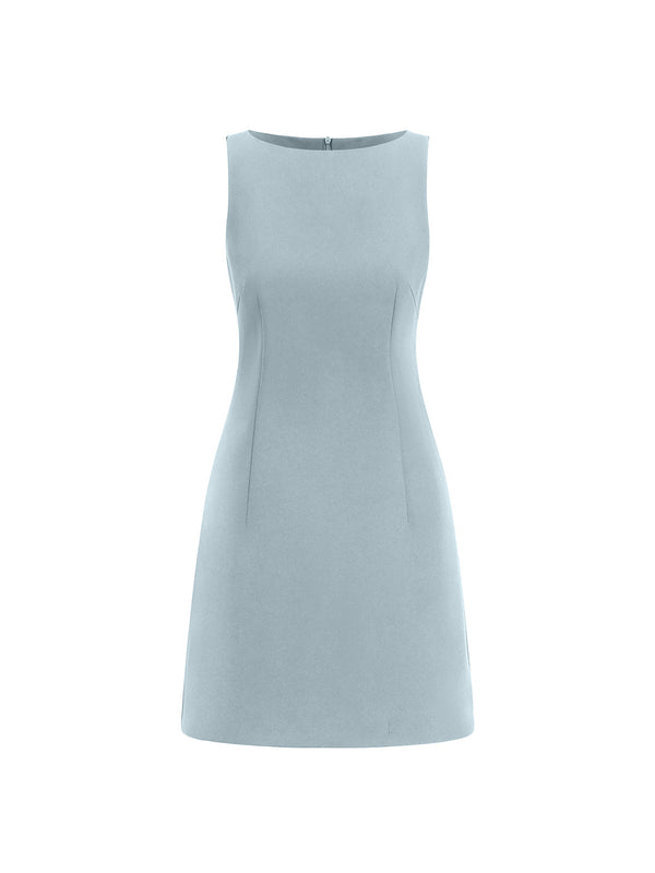a women ' s dress in a light blue color