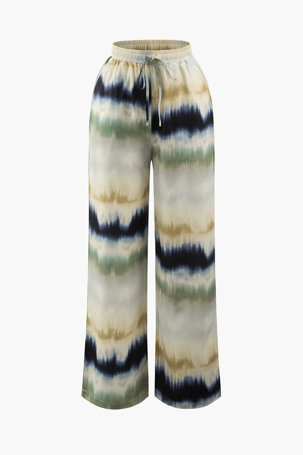 tie dye wide pants
