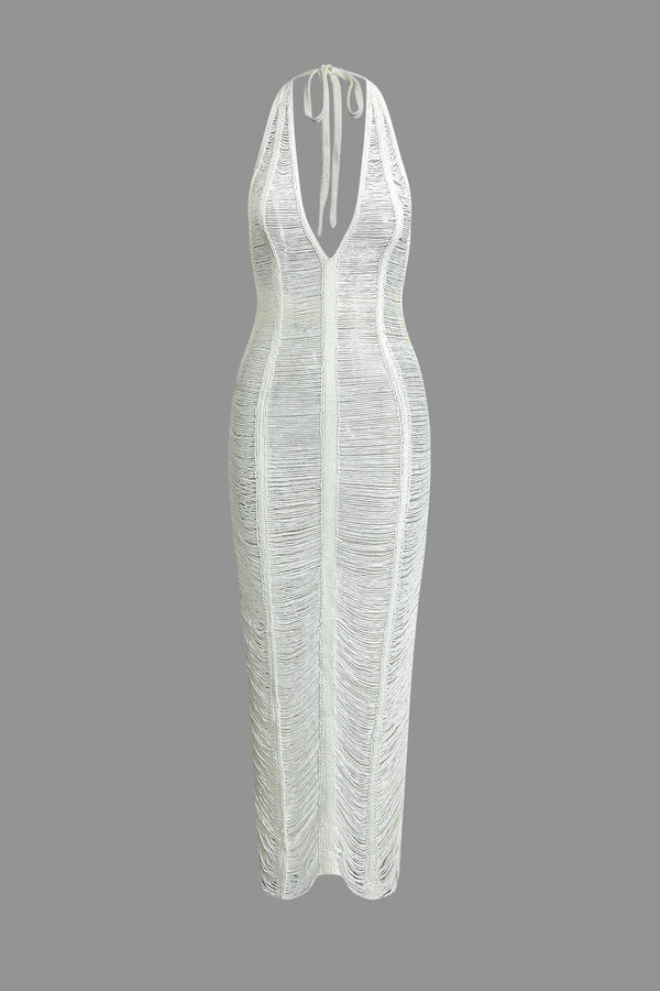 a white dress on a grey background