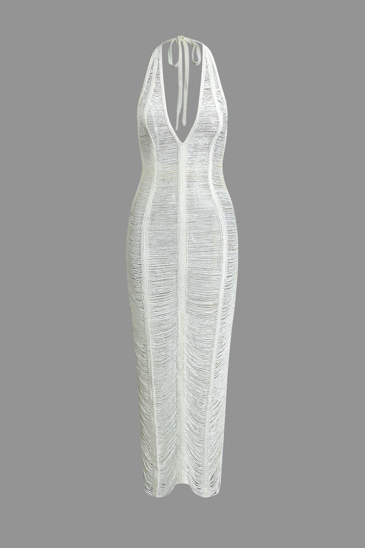 a white dress on a grey background