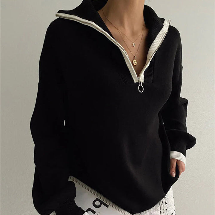 Under The Influence Collared Sweater