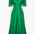 a green dress on a white background