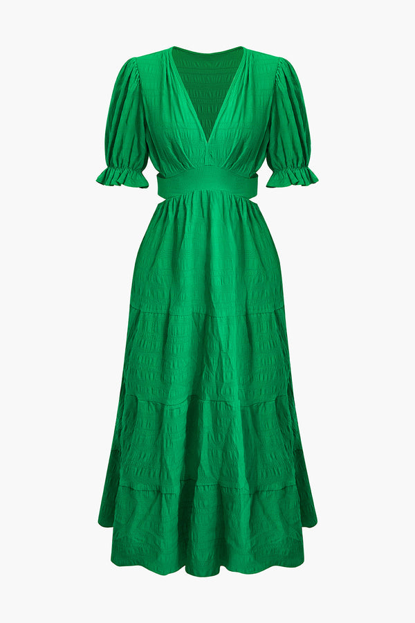 a green dress on a white background