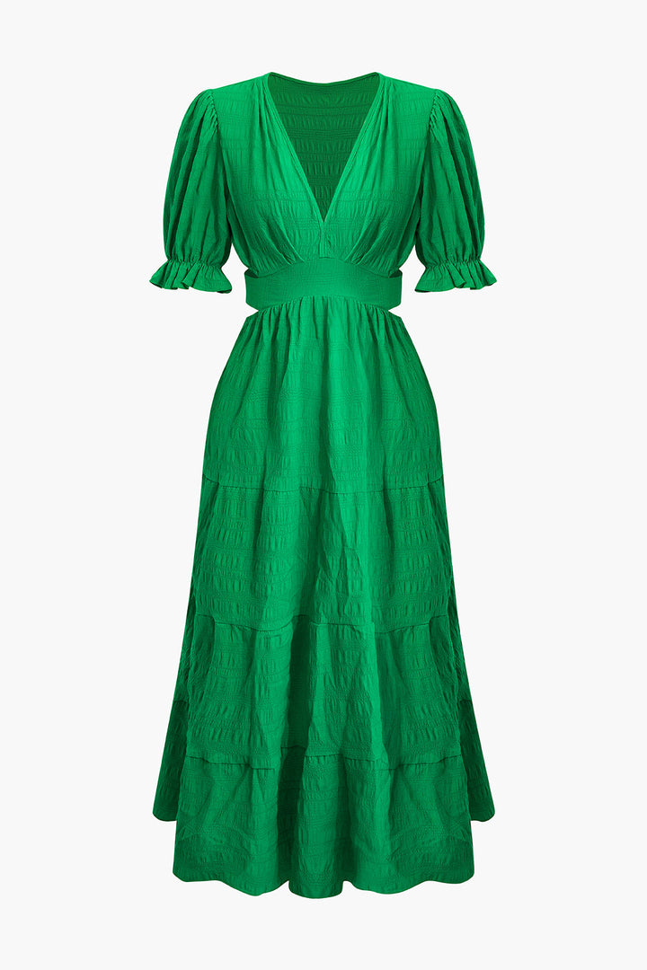 a green dress on a white background