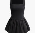 a black dress on a white background